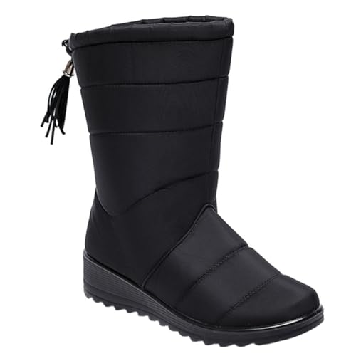 Bottines courtes d'hiver pour femme avec semelle épaisse