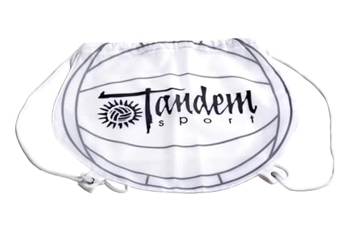 Tandem Sport Volleyball Cinch Sack - Individual Volleyball Ball Bag - Mesh Bag for Transporting Single Volleyball - Clip On Ball Holder for Backpack or Duffle - Gift for Volleyball Players