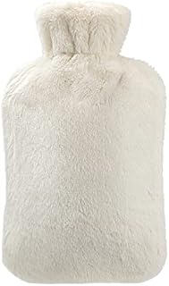 Hot Water Bottle with Fluffy Cover, Homealexa Kid Hot Water Bottle with Cover 2 L, Comfortable, Safe and Durable Heat Retention Good Performance, Warm in Winter Gifts, Fit for Baby/Adult
