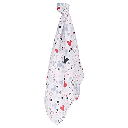 Image of Lambs & Ivy Disney Baby Mickey Mouse Muslin Swaddle Blanket & Plush Gift Set