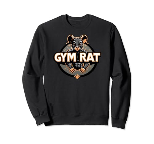 Funny Workout Lifting Fitness Gym Rat Gym Felpa