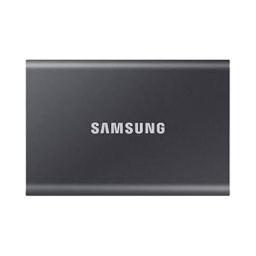 Samsung T7 SSD portátil - 2 TB - USB 3.2 Gen.2 Externo SSD Titan Gray (MU -PC2T0T/WW)