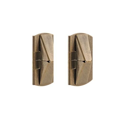 Prime-Line U 99291 in. x 2 in. Stamped Steel Antique Brass Plated Finish Window Flip Lock (2 Pack)
