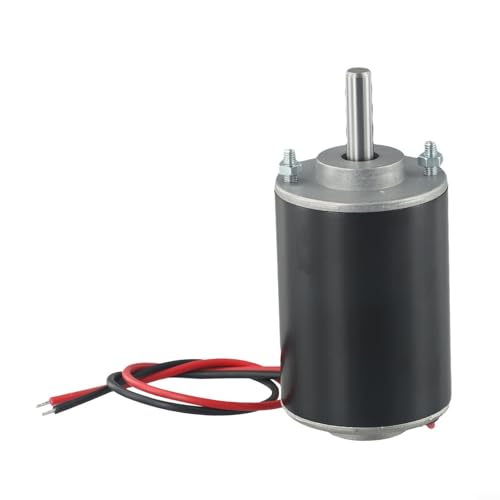 Feegow Bakır Sargılı 12V 24V 30W Kalıcı Mıknatıslı DC Motor Yüksek Hızlı Jeneratör, DIY Projeleri İçin Çift Yönlü CW/CCW Döndürme, Hatmi Makineleri (24V-7000 rpm)
