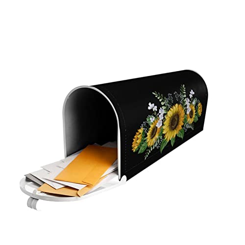 Gbuzozie Sunflowers Mailbox Cover Magnetic Seasonal Welcome Waterproof Mail Wraps Post Letter Box Covers For Outdoor Garden Use 21X18 In #TOP4