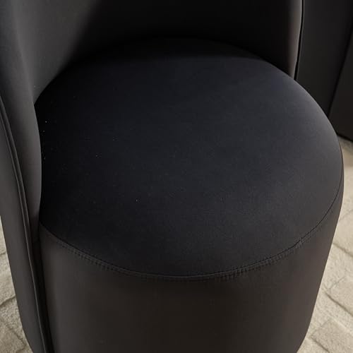 Sillón giratorio terciopelo gris oscuro miniatura 5