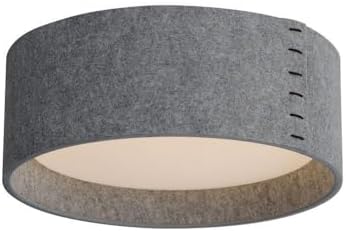 Maxim Prime Acoustic - 18W 1 LED Flush Mount in Modern Style-6 Inches Tall and 16 Inches Wide