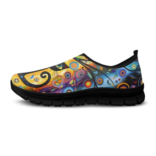 Image of Womens Slip On Walking Shoes Non Slip Loafer Breathable Holiday Travel Shoe Lightweight Casual Low Top Sneakers SizeUS 5.5-11.5