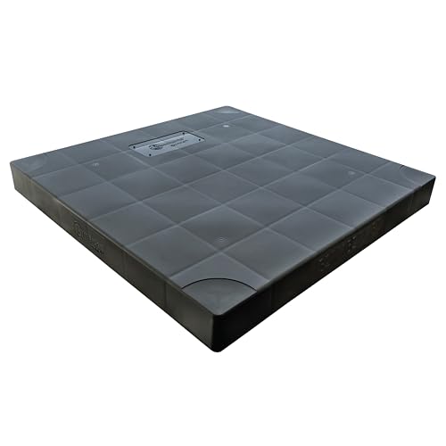 Cambridge Black AC Condenser Pad/Base, 32x32x3 in – Supports Air Conditioner Units and Other Outdoor Equipment