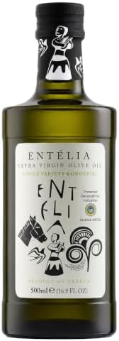 Entelia Greek Extra Virgin Olive Oil, Koroneiki, Cold Extracted, 16.9 fl oz