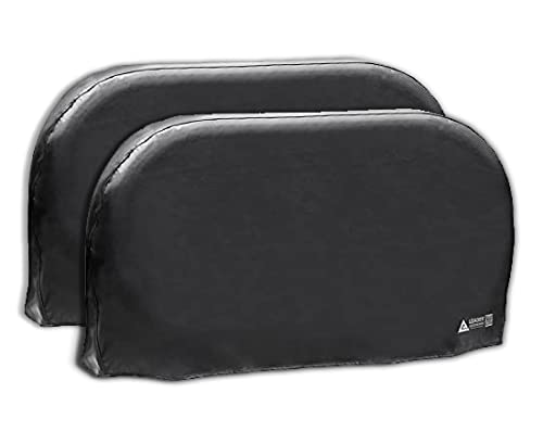 Photo 1 of Leader Accessories 2pcs RV Tire/Wheel Covers Double Dual Axle Trailer Camper 27"-29" Diameter from Side to Side