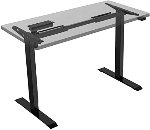 Thingy Club Altura eléctrica ajustable en casa, oficina, sentarse, base de pie, oficina en casa, marco de escritorio (negro, marco) Cover