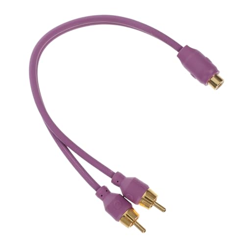 BUGUUYO のオーディオスピーカースプリッターケーブル メス オス スピーカーケーブル オーディオ用ワイヤー アンプ オーディオ機器接続 車載ステレオ対応