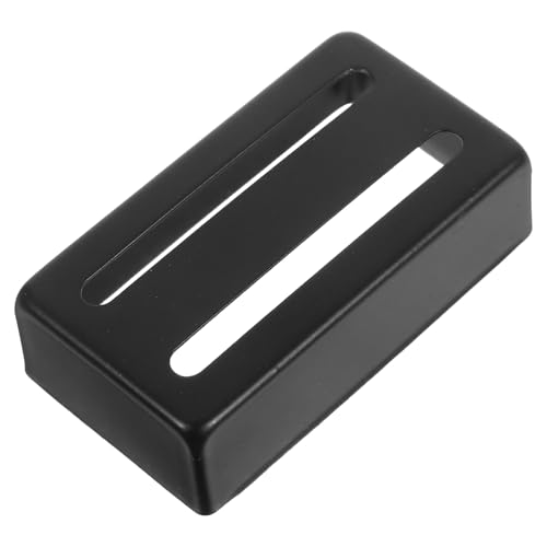 ibasenice エレキギターピックアップカバー 2スロット真鍮ハムバッカーピックアップカバー エレキギター交換部品用 取り付け簡単