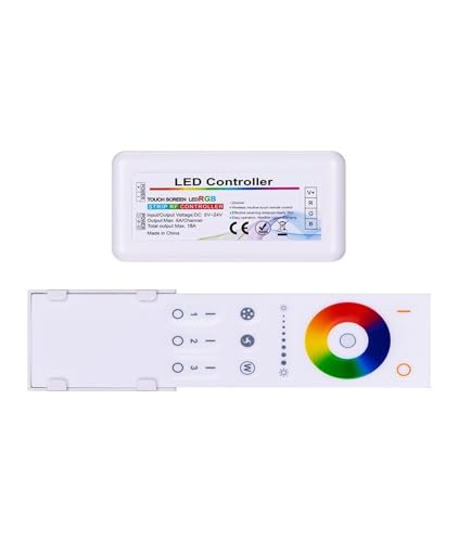 Contrôleur RGBW 2.4G tactile pour ruban LED 5V 12V 24V