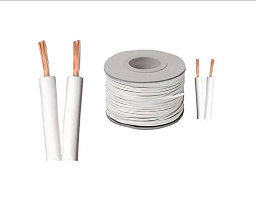 Innovo - Cable de Altavoz (1 m, 42 Hilos, 14 amperios), Color Blanco