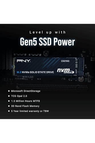 CS2150 M.2 NVMe SSD 2 TB PCIe Gen5 10200/8500 MB/s di storage ad alta velocità - Hdd - Immagine 4