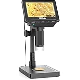 TOMLOV デジタル顕微鏡&電子秤 業界初4.3インチ コイン顕微鏡 PC接続可能 Windows/Mac対応 デジタルマイクロスコープ 秤量可能 輝度調節 貨幣収集家/宝石商/学生用 コイン拡大鏡 DM4W