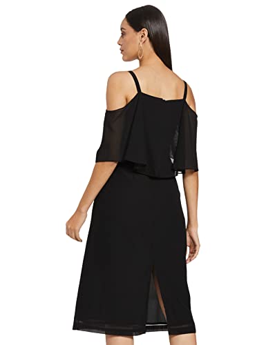 Image of RIVER Women's Polyester RS2NJDR306A Midi Special Occasion Dress