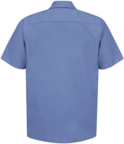 Red Kap Mens Industrial Work Shirt, Regular Fit, Short Sleeve