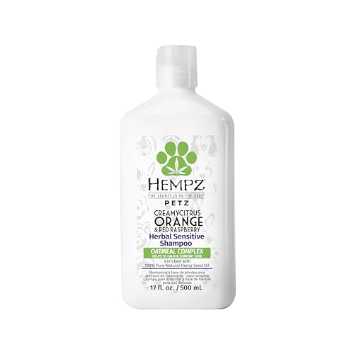 Image of Hempz Petz, Shampoo, Citrus Orange & Red Raspberry, 17 oz.
