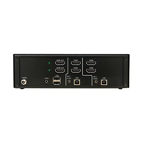 Image of Tripp Lite Secure KVM Switch, 2-Port HDMI, United States Government NIAP-Certified PP4.0 Security, 4K @ 60Hz Quality, TAA Compliant, 3-Year Warranty (B002-H2A2-N4)