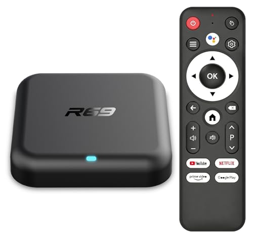 Android 14 TV Box 2026, 2GB RAM + 16GB ROM, LEFFOT 4K Ultra HD TV Streaming Box, TV-Box con Control de Voz, 2.4G y 5G WiFi 6, 100M Ethernet, BT 5.0, USB 3.0, RK3518 Quad-Core A53