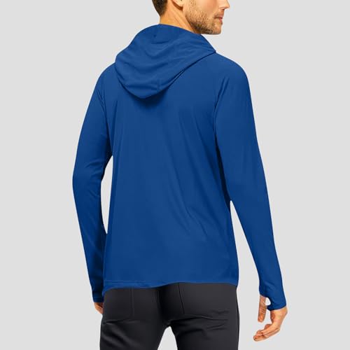 UPF 50+ Fishing Shirts for Men, Long Sleeve UV Sun Protection Hoodie, Outdoor Hiking Running Cycling Rash Guard4