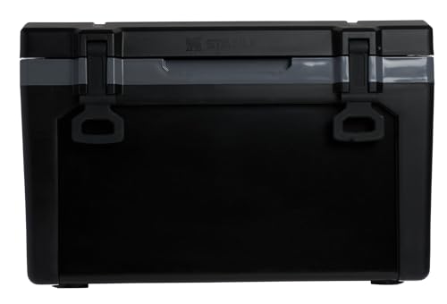Image of Stanley Adventure Outdoor Cooler 50 qt | Heavy Duty Outdoor Camping Cooler with Easy Carry Side Handles | 6 Days Cooling Ice Chest for 82 Cans | Flat Top Doubles as Seat | BPA-Free | Black 2.0