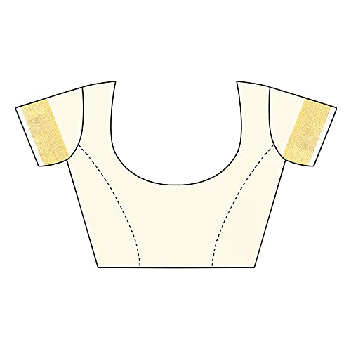 Maxis Women's Kasavu Cotton Saree With Blouse Piece