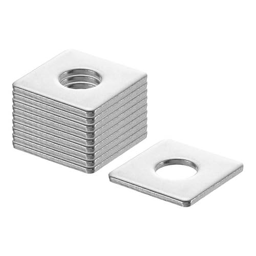uxcell 20Pcs 1" Square Plate Washer for 3/8" Bolt, 304 Stainless ...
