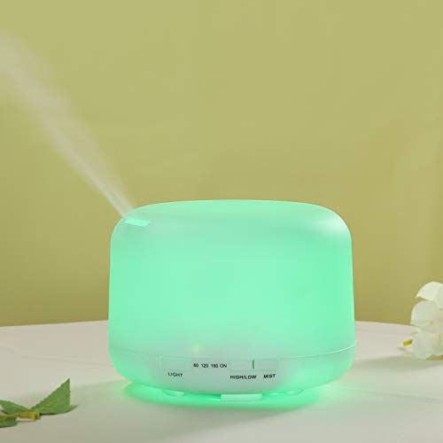 Pure Source India Ultrasonic Aroma Diffuser 2 in1 with 7 Colorful LED Lights, 500 ML