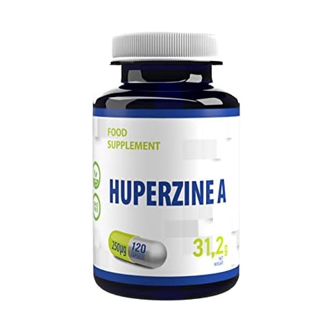 Huperzine A 250 mcg 120 Vegan Capsules, 3rd Party lab Tested, High Strength Supplement, Gluten and GMO Free Cover