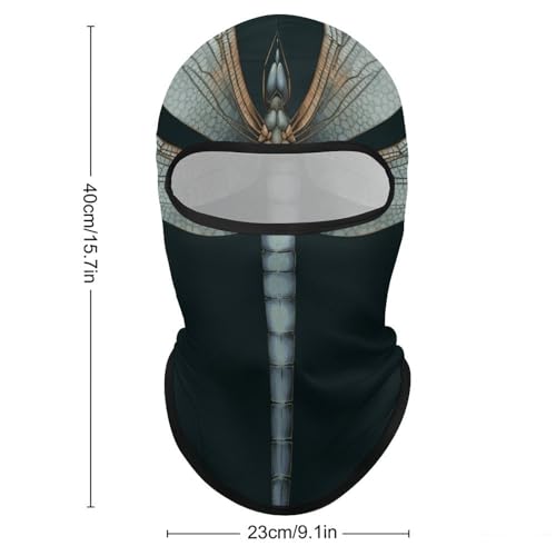 Máscara facial Dragonfly para hombre y mujer, protección solar, transpirable, cubre todo el rostro para senderismo, ciclismo, running, conducción miniatura 2