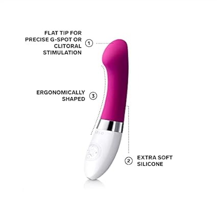 LELO GIGI 2 Estimulador del Punto G, Exquisito Vibrador Curvado, Recubierto con Silicona y Diseñado para Estimular el Punto G de la Mujer, Deep Rose