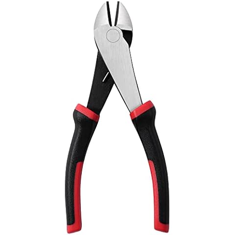 IGAN 7-inch Wire Cutters, Spring-loaded Side Cutters Dikes, Ultra Tough and Durable Diagonal Cutting Pliers in CRV Steel, Heavy Duty Cutting Pliers for Electrical, Artificial Flowers and Homes Cover