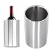 Uadme Secchi di Champagne isolati per refrigeratore di Vino Raffreddatore di Bottiglie in Acciaio Inossidabile 304 Refrigeratore di Vino a Doppia Parete per cene, Barbecue, cene raffinate
