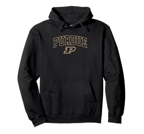 Purdue Boilermakers Arch Over Black Officially Licensed Pullover Hoodie Small