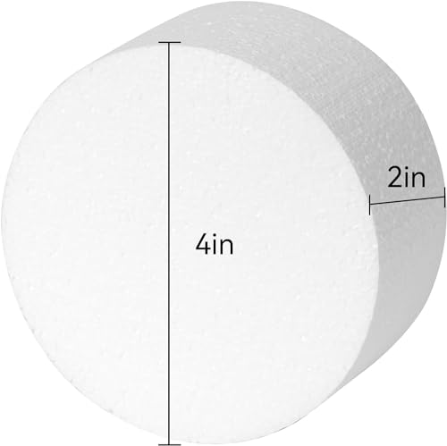 Círculos de espuma de 4 pulgadas para maquetas escolares y manualidades en casa 3