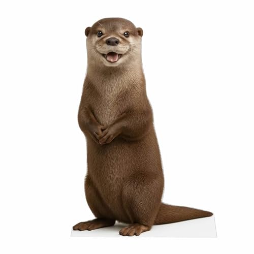 Image of Otter 4FT Life Size Cardboard Cutout - A Fun Animal Standup for Photo Booths, Birthday Parties, and Events