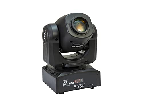 EUROLITE LED TMH-S30 Moving-Head Spot | Kompakter Moving-Head-Spot mit 30-W-LED, Gobos und Farbrad