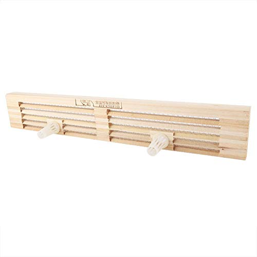 Mumusuki Wooden Pollen Trap Tools with Hole Wood Beekeeping Equipment for Beekeeper(5 Row)