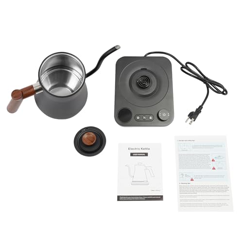 Tetera eléctrica 0.9L 1200W con control temperatura LED miniatura 3