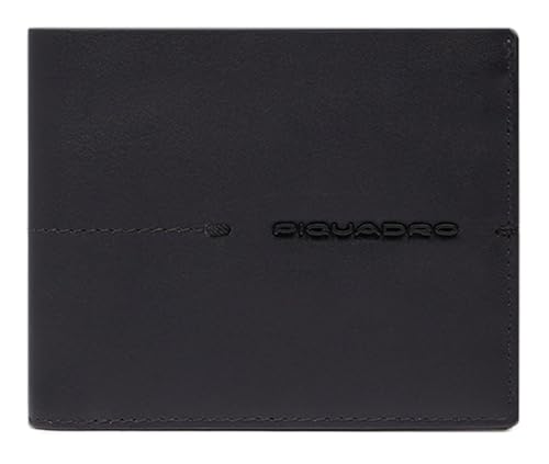 Portefeuille noir Piquadro PU3891W135R homme poches cartes et billets en cuir