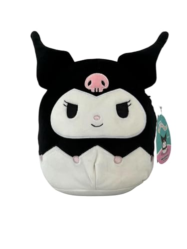 Image of Squishmallows Official Kellytoy Sanrio Squad Squishy Stuffed Plush Toy Animal (Kuromi, 8 Inch)