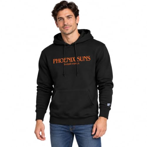 Blue 84 Phoenix Suns NBA Officially Licensed Hooded Sweatshirt Thrift Embroidery, Secondary Color, X-Large
