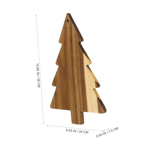Planche à découper et servir en forme de sapin de Noël pour buffet festif - 3