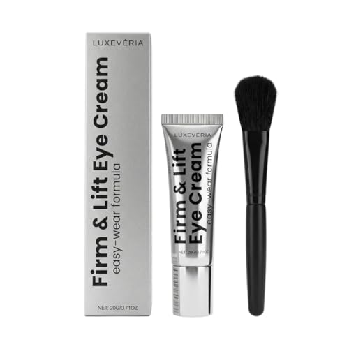 Luxevria Firm & Lift Eye Cream 20g Easy-Wear Formula with Hyaluronic Acid Glycerin & Vitamin E Lightweight Under Eye Cream for the Look of Fine Lines (1)