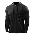 CADMUS Men's Workout Long Sleeve Fishing Shirts UPF 50+ Sun Protection Dry Fit Hoodies