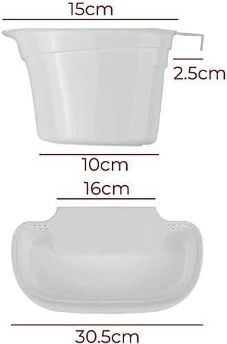 LUONT Hanging Kitchen Waste Bin  for Kitchen Cabinet Door Small Garbage Bin Holder Trash Container for Food Scraps and Compost from Counter Garbage Bin Holder for Bathroom Bedroom Home Car Camping